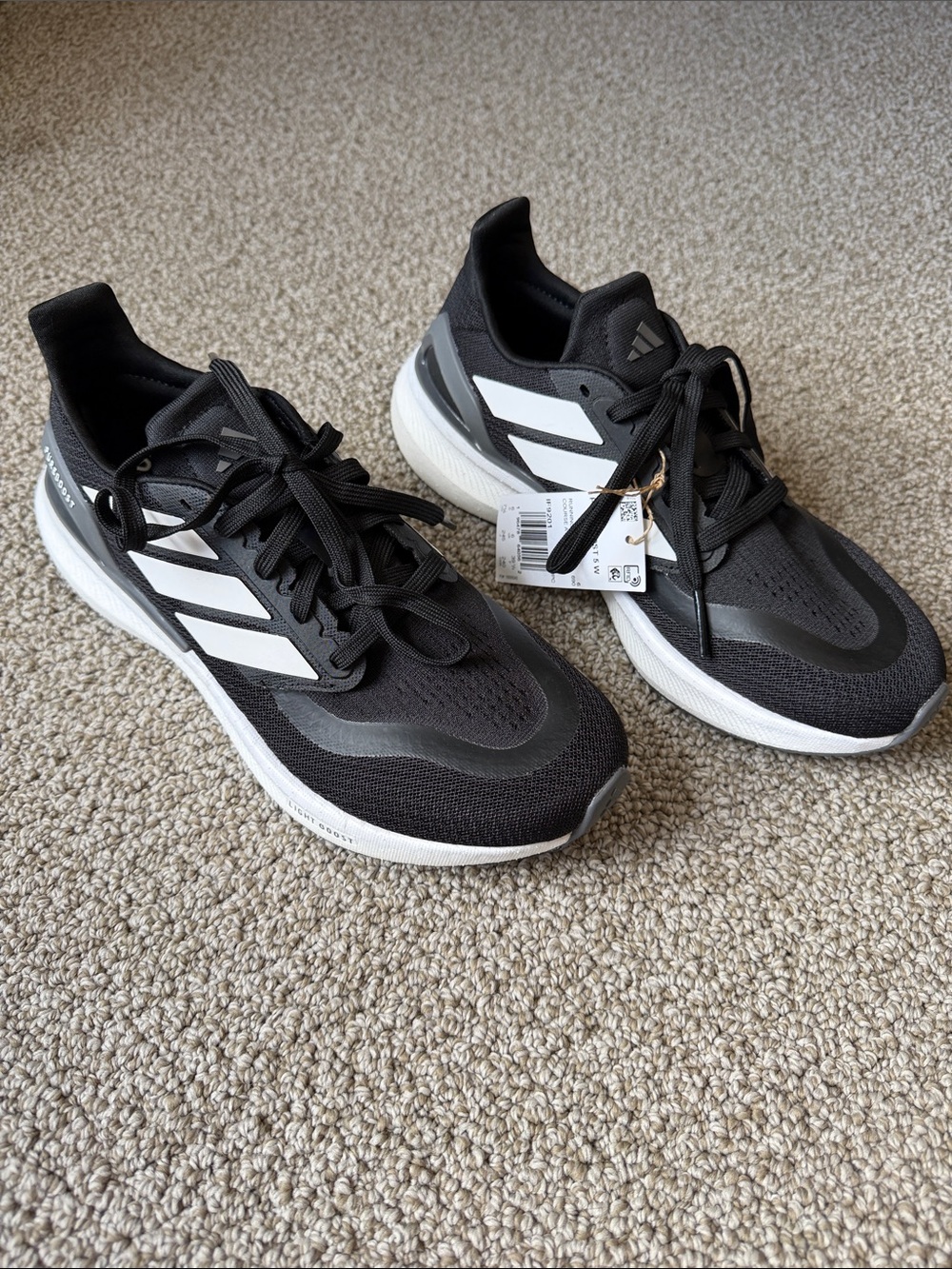 Adidas Pureboost 5 W Black White Running Shoes Women’s 7.5 NWT